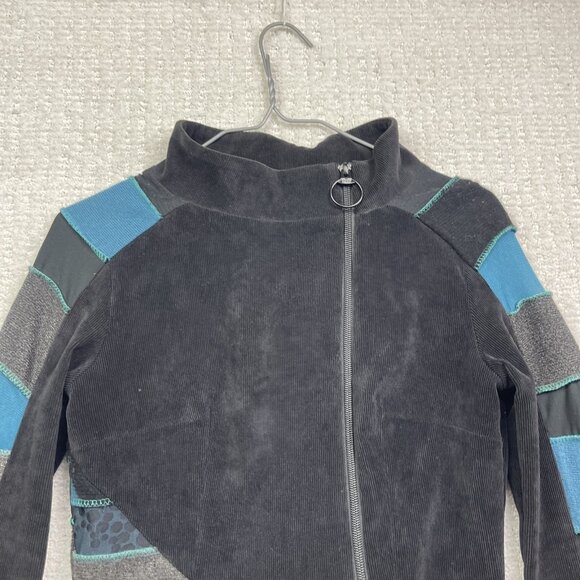 Y2K Myco Anna Jacket Women Size 1 Wool / Corduroy Patchwork Boho Artsy Hippie - Picture 5 of 15